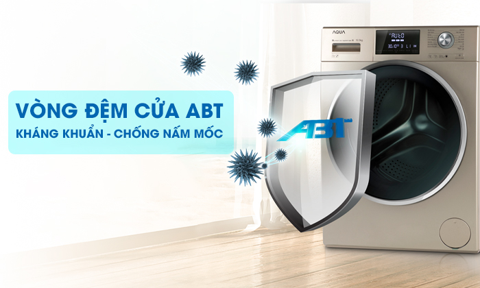 Máy giặt Aqua Inverter 10 Kg AQD-DD1050E.S Vòng đệm của ABT