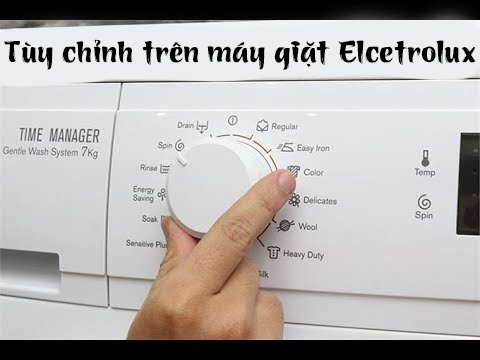 cách sư dụng máy giặt electrolux