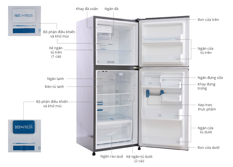 Tủ lạnh Electrolux Inverter 318 lít ETB3400H-H