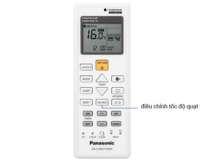 Hướng dẫn sử dụng remote máy lạnh Panasonic dòng AERO SERIES
