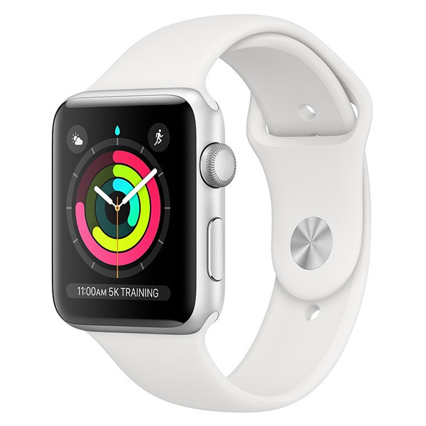 Apple Watch Series 3 (GPS 42mm) Viền Nhôm Bạc - Dây Màu Trắng MTF22VN/A | DIENMAYGIASI.VN